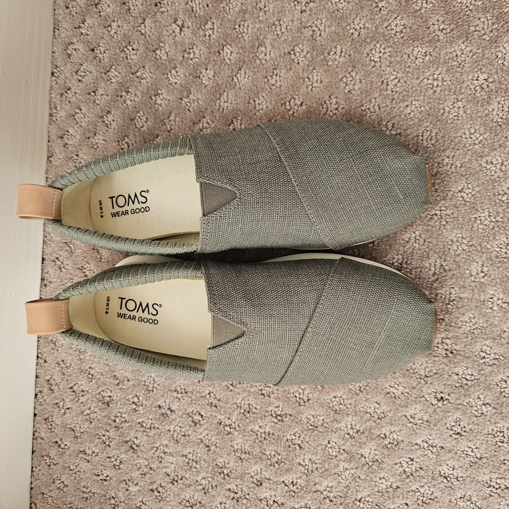 Toms Gray Slip-On Loafers with Comfort and Style